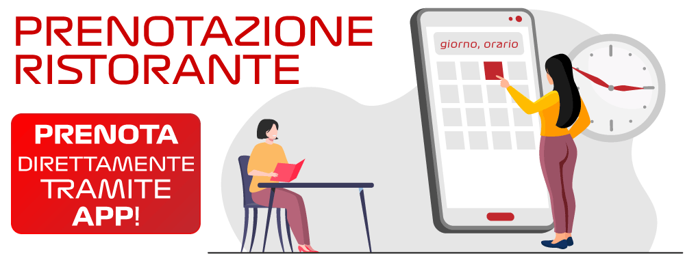 novità: prenota un tavolo tramite APP!